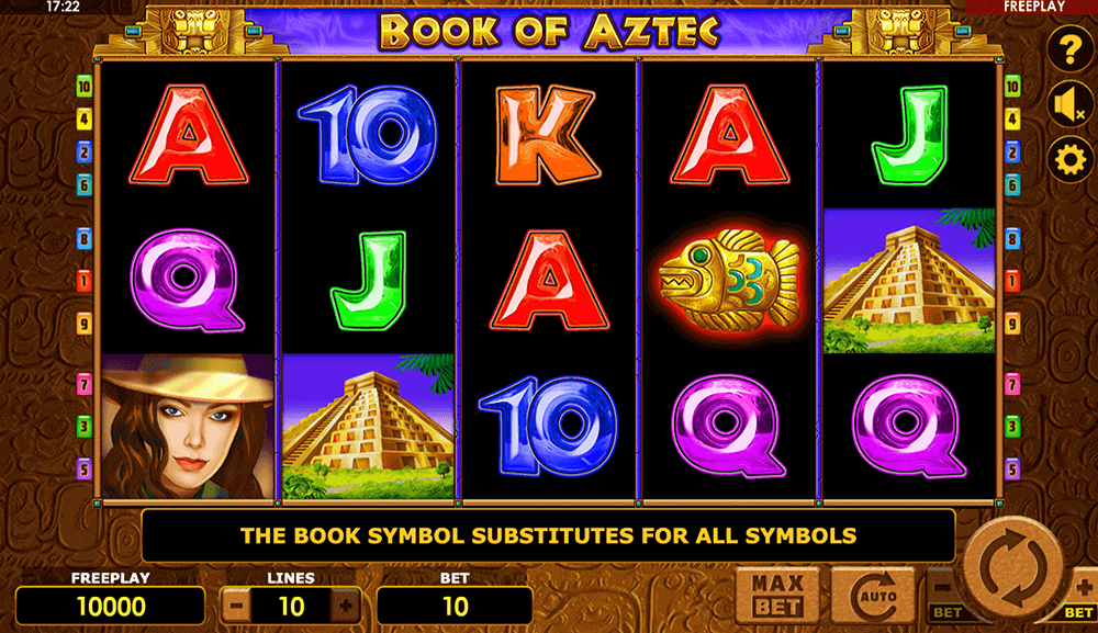 Графика слота Book of Aztec